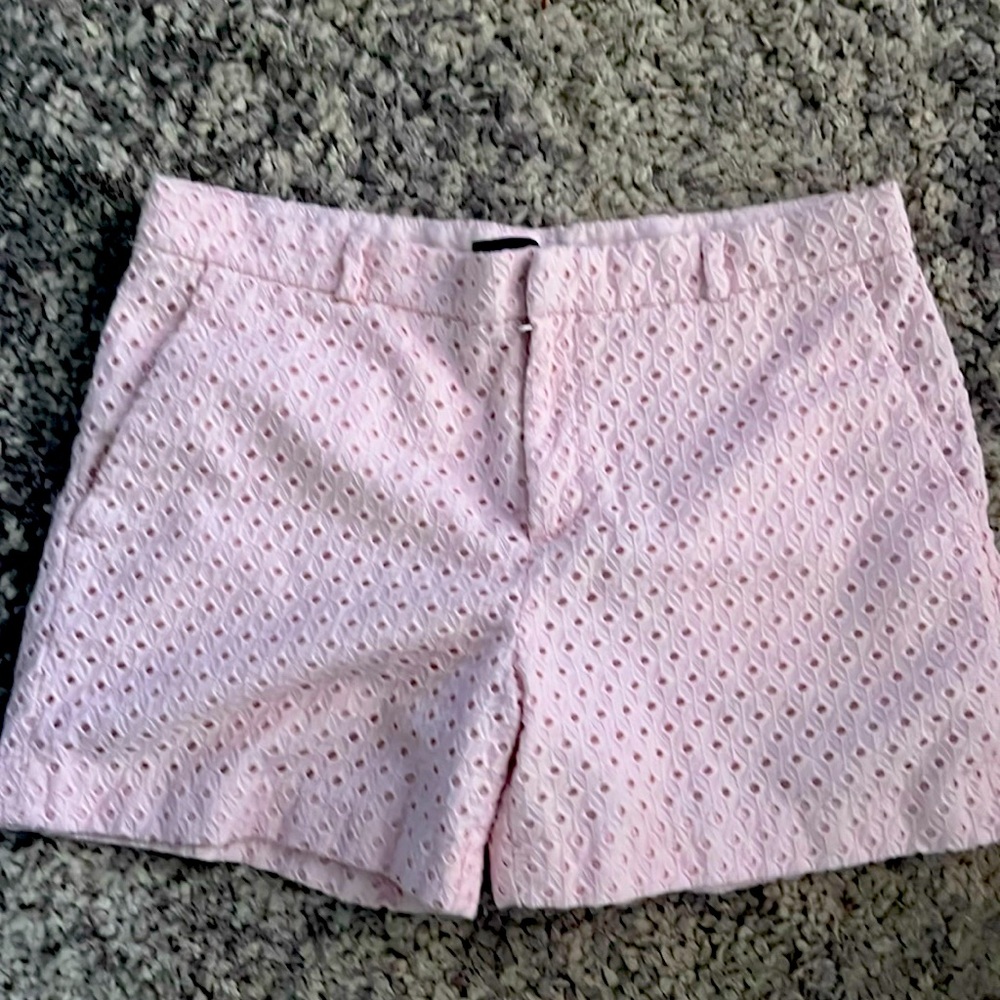 Banana Republic Pink eyelet Bermuda Shorts